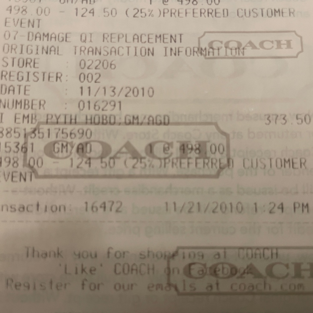 Coach Python Hobo - image 5